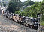 NS 8165 leads train 60U as it taks the clear signal at Boylan